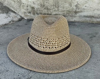 Chapeau style Panama, chapeau safari pliable, chapeau pliable, chapeau tendance, chapeau d'été, chapeau de plage, chapeaux femme, chapeau de soleil, chapeau de jardinage, chapeau de vacances