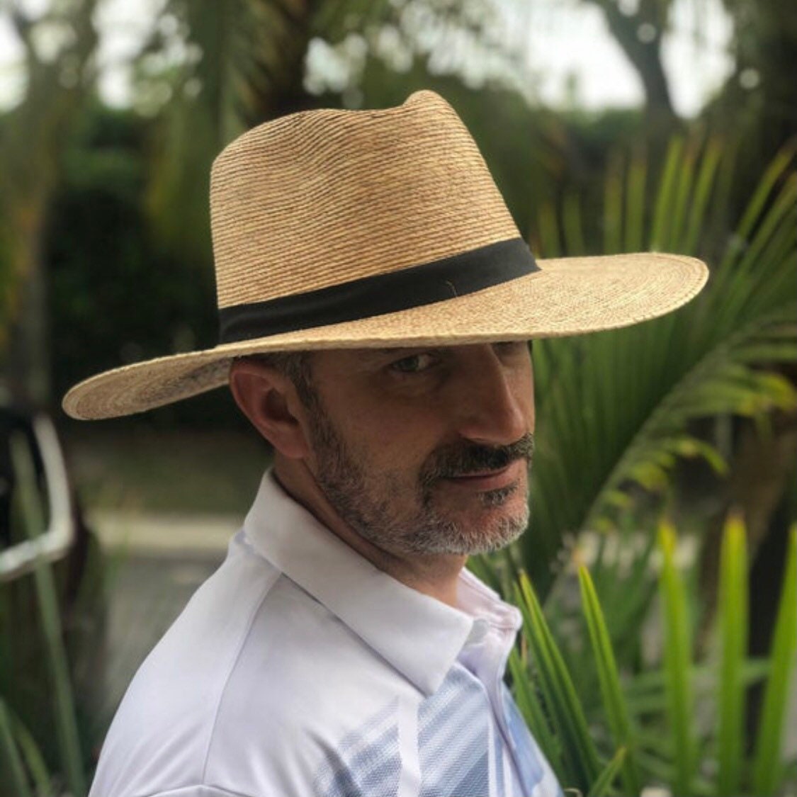 Palm Hat Big Brim Hat Flat Brim Hat Hats for Men Hats for