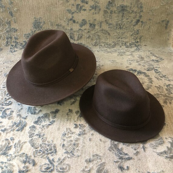 Brown Wool Fedora Hat, Wide Brim Hat, Short Brim, Wool Hat, Fedora for Men, Fedora for Women, Stylish Hat, Winter Hat, Handmade Wool Hat