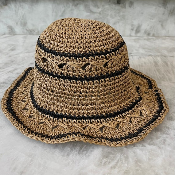 Bucket Hat Women, Crochet Foldable Hat, Knit Packable Hat, Fashion