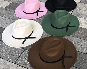 Chapeau fedora, chapeau à bord large, chapeau en feutre, chapeau à bord plat, chapeau fedora pour homme, chapeau fedora pour femme, chapeau élégant, chapeau pour hommes, chapeau pour femme, chapeau à bord rigide