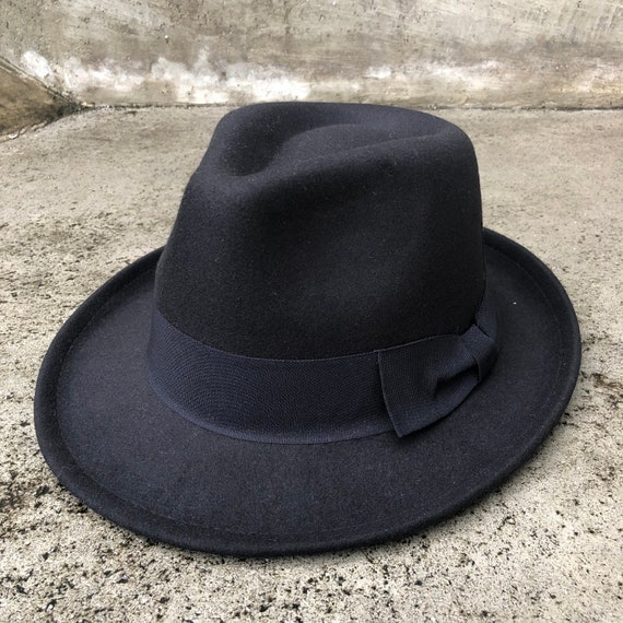 Fedora Hat Felt Hat Brim Hat Short Brim Hat Vintage Hat | Etsy