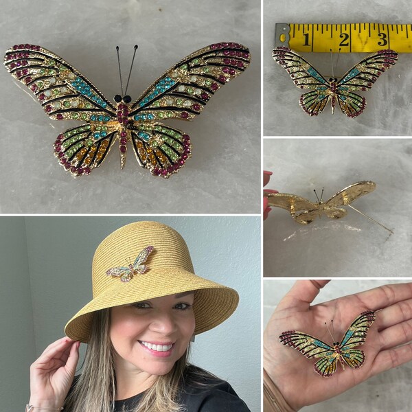 Broach, Hat broach pin, pins, brooch, broach for women, broach for weedding, butterfly brooch, bee brooch, parrot brooch, patriotic broach