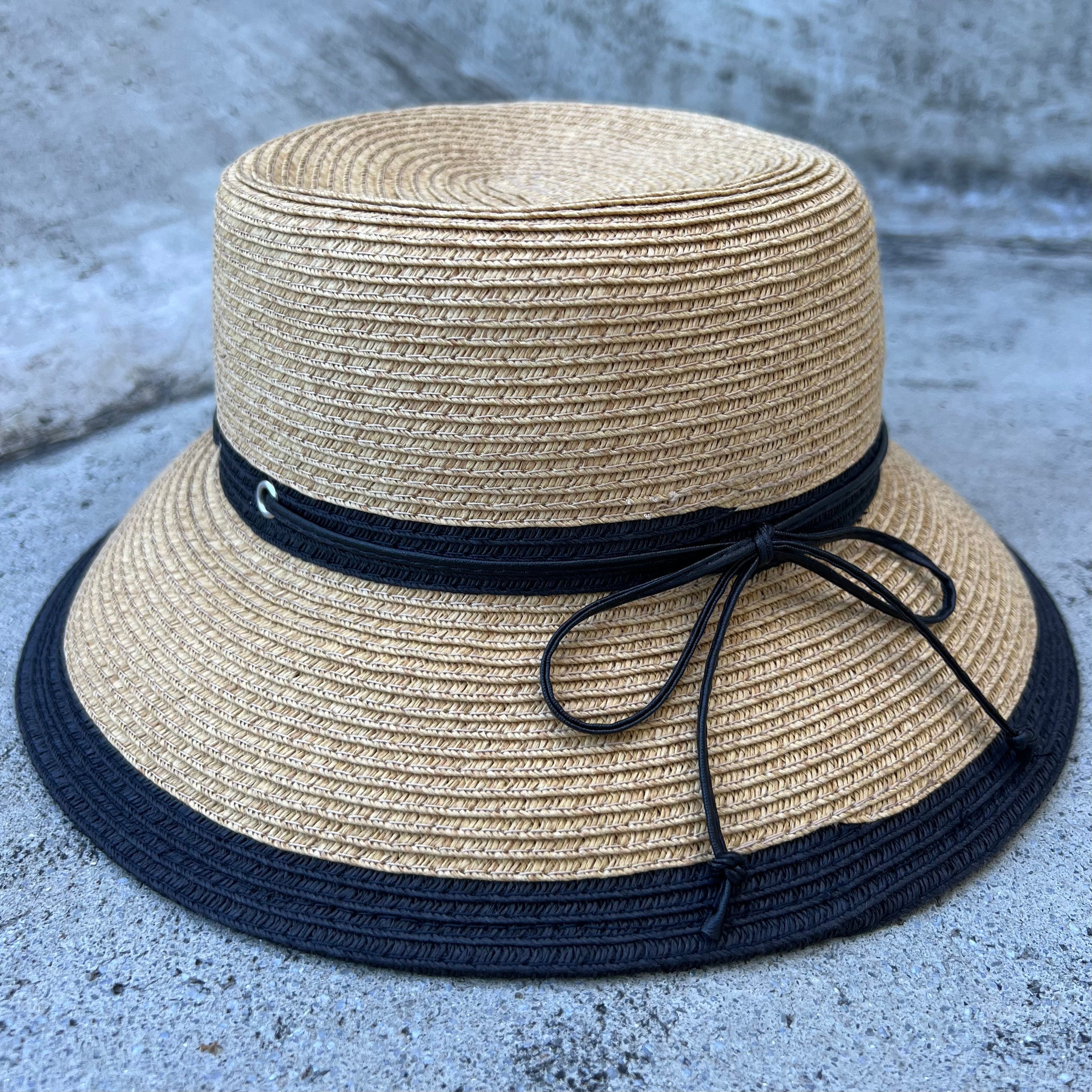Summer Bucket Hat Straw Hat Beach Hat Summer Hat Wide Brim 