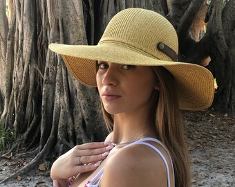 Wide Brim Hat Women Foldable Hat 