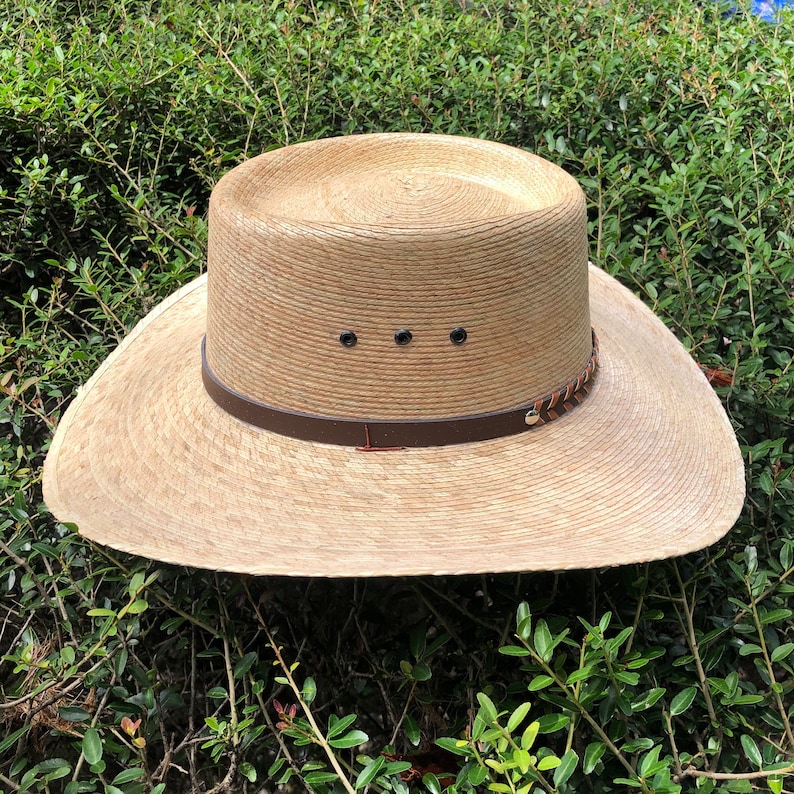 Palm hat, stiff hat, wide brim hat, boater hat, hats for men, hats for women, sun hat, summer hat, beach hat, gardening hat, gambler hat 画像 2