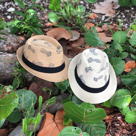 Fedora Hat, Pineapple Fedora Hat, Pineapple Print Hat, Classic Fit Fedora, Jazz  Hat, Short Brim Hat, Hat for Men, Hat for Women Vacation Hat 
