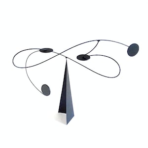 Black Tempest Standing Mobile Kinetic Sculpture