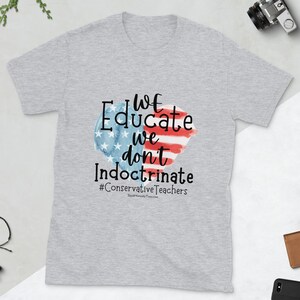 Gift for Christian Conservative Republican Teachers, Coquette Retro Vibe American Flag Shirt, Teacher Appreciation Present, USA Flag Shirt