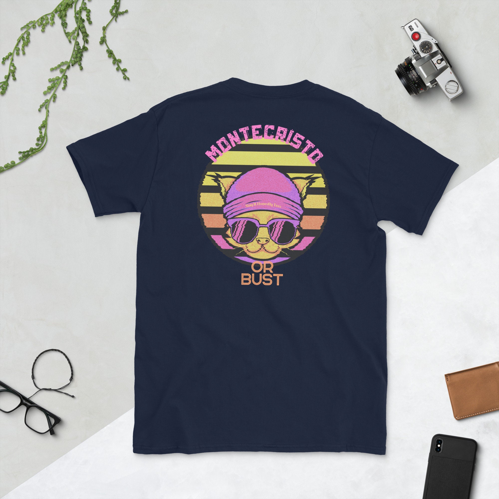 Montecristo or Bust Short-sleeve Unisex Print on Back T