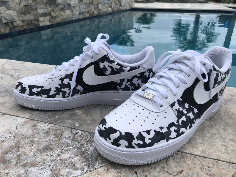 Custom Camo Nike Air Force 1's Hand Painted & - Etsy