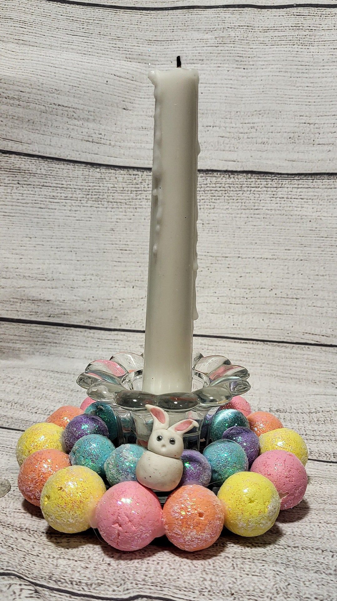 Mini Easter Candle Ring, Easter Candle Rings, Easter Decor, Spring