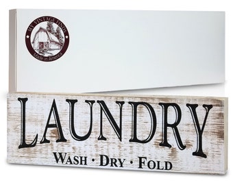 Rustic Farmhouse Laundry Room Sign, Laundry Room Signs Wall Decor