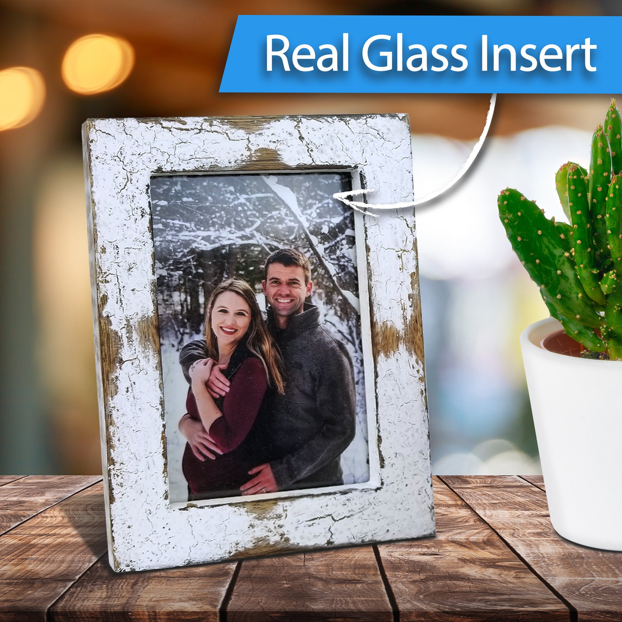 Multi-opening Wood Frame Rustic Frame Windowpane Frame