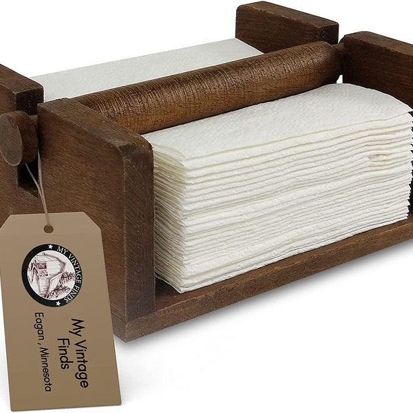 Rustic Napkin Holder Flat Wood Farmhouse Napkin Holder For Table