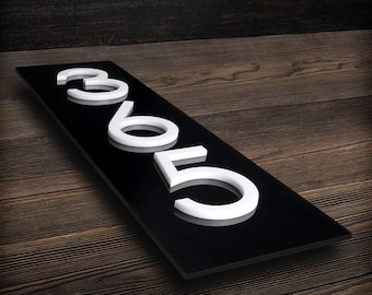 Vertical House Number Sign Address Sign For House
