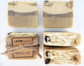 2 Peppermint Latte Soaps - Energizing Exfoliating - Vegan