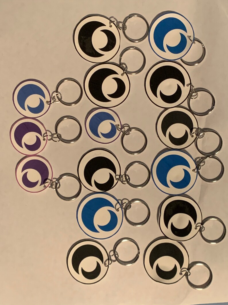 Moon Shrinky Dink Keychains inspired by OLN
