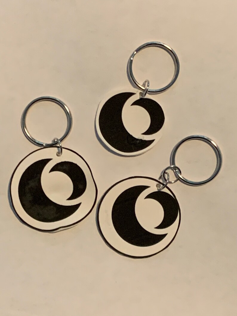 Moon Shrinky Dink Keychains inspired by OLN