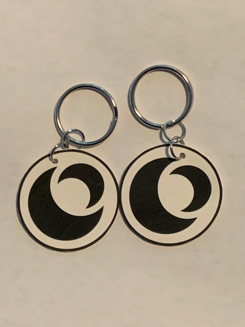 Moon Shrinky Dink Keychains inspired by OLN