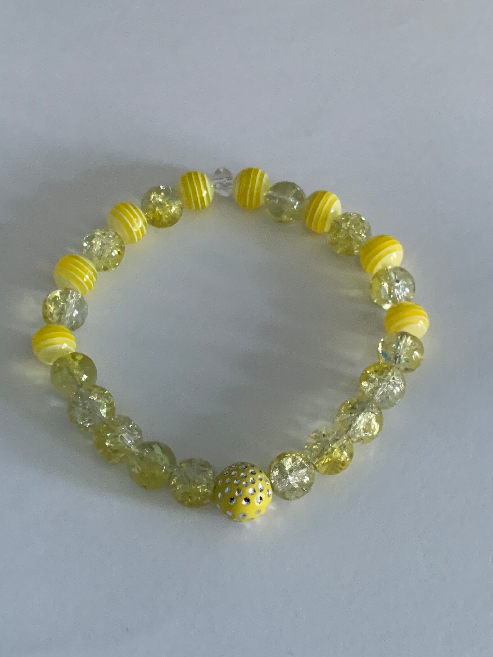 Yellow Beaded Bracelet Etsy
