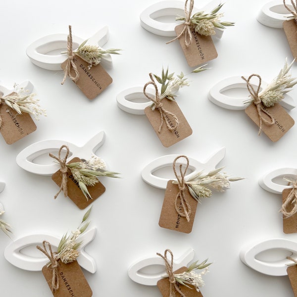 Fish decorations, party favors, table decorations, confirmation, communion, christening, scatter decorations, baptism