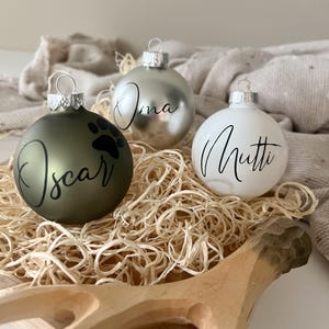 Personalized Christmas balls | personalized gifts | Christmas tree balls | Christmas gift with name | Christmas tree balls | decoration