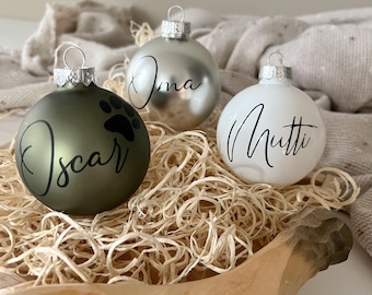 Personalized Christmas ornaments | Personalized gifts | Christmas tree baubles | Christmas gift with name | Christmas tree ornaments