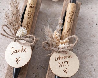 Personalized ballpoint pen for female teachers, educators, colleagues, or midwives - as a farewell gift - thank you gift, small token.
