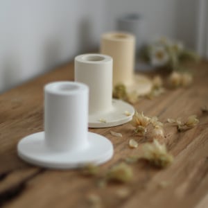 Candle holder for taper candles, candle plate, candlestick I Scandinavian / gift idea