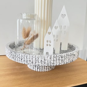 XL Häuser Set weiß Deko Landhaus Shabby Geschenk Lichterhäuser Hygge Scandi Haus Geschenkidee Bild 7