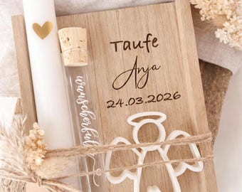 Cash gift for baptism | Personalized baptism gift | Communion | Keepsake | Gift idea | Name | Gift | Baptism | Wood