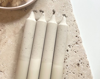 Dip Dye Taper Candles / Sand / Gift Set / Gift