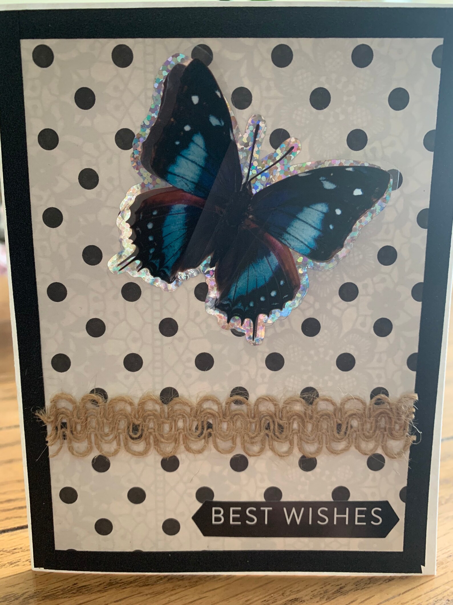 Greeting Card with Envelope Best Wishes for Her Etsy