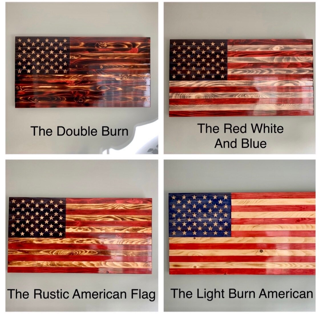 Rustikale amerikanische Flagge vertikal aufgehängt | Etsy