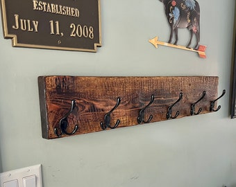 Rustic farmhouse coat rack, barn wood coat hook, rustic wood, barn wood, farmhouse decor,farmhouse coat rack,country decor