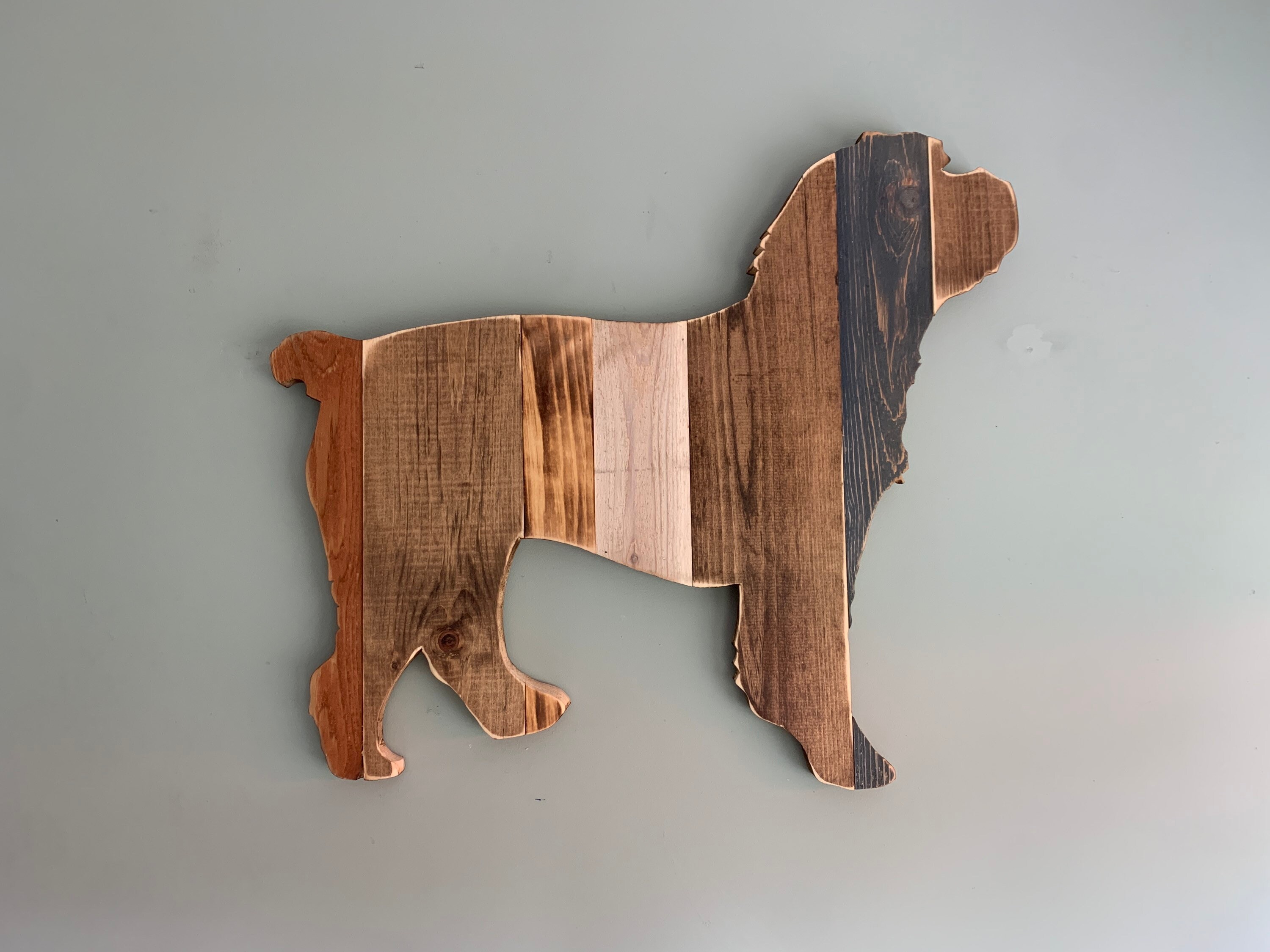 Cockapoo Dog Silhouette, Wooden Cockapoo, Repurposed Wood, Gift for ...