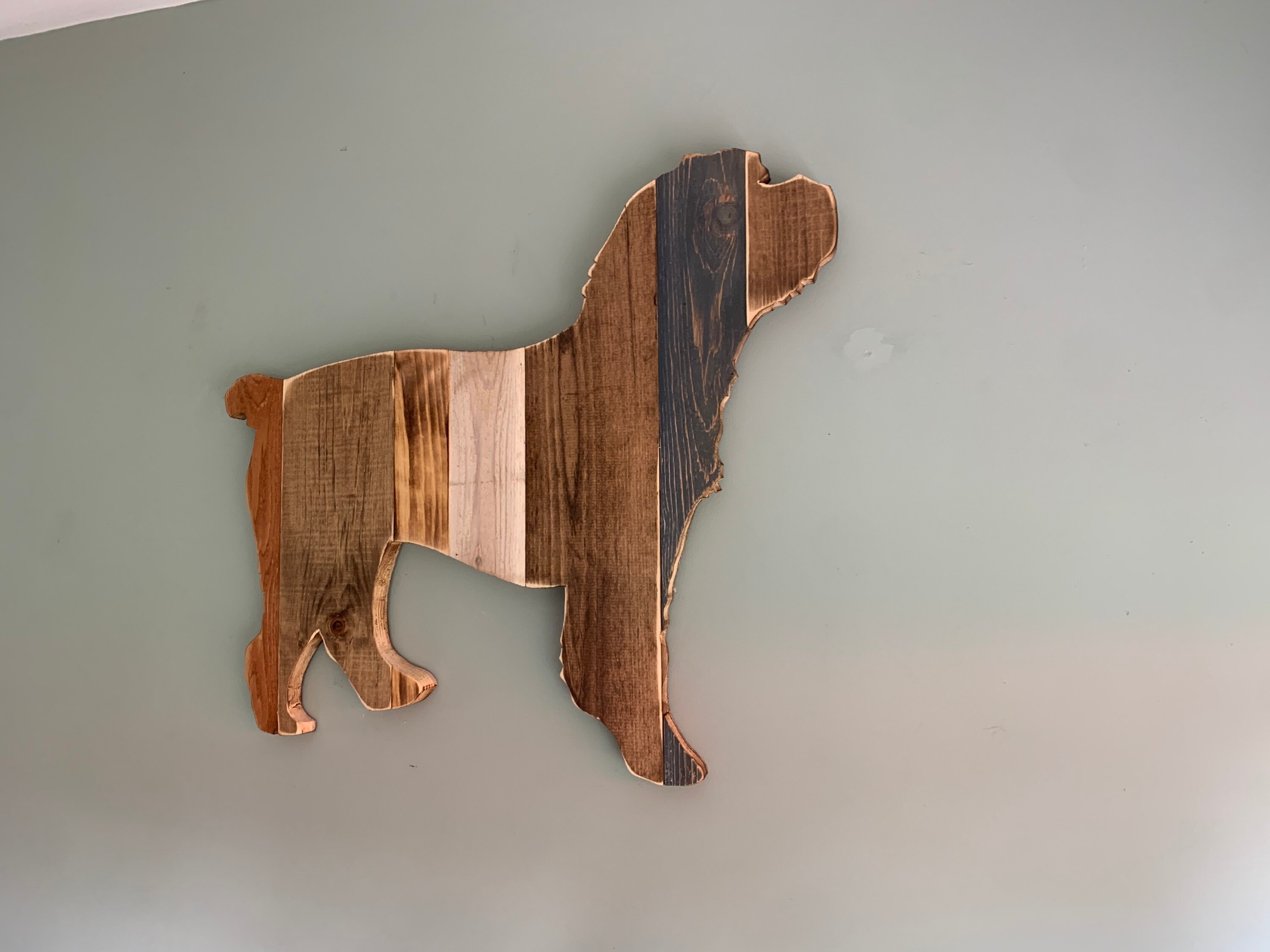 Cockapoo Dog Silhouette, Wooden Cockapoo, Repurposed Wood, Gift for ...