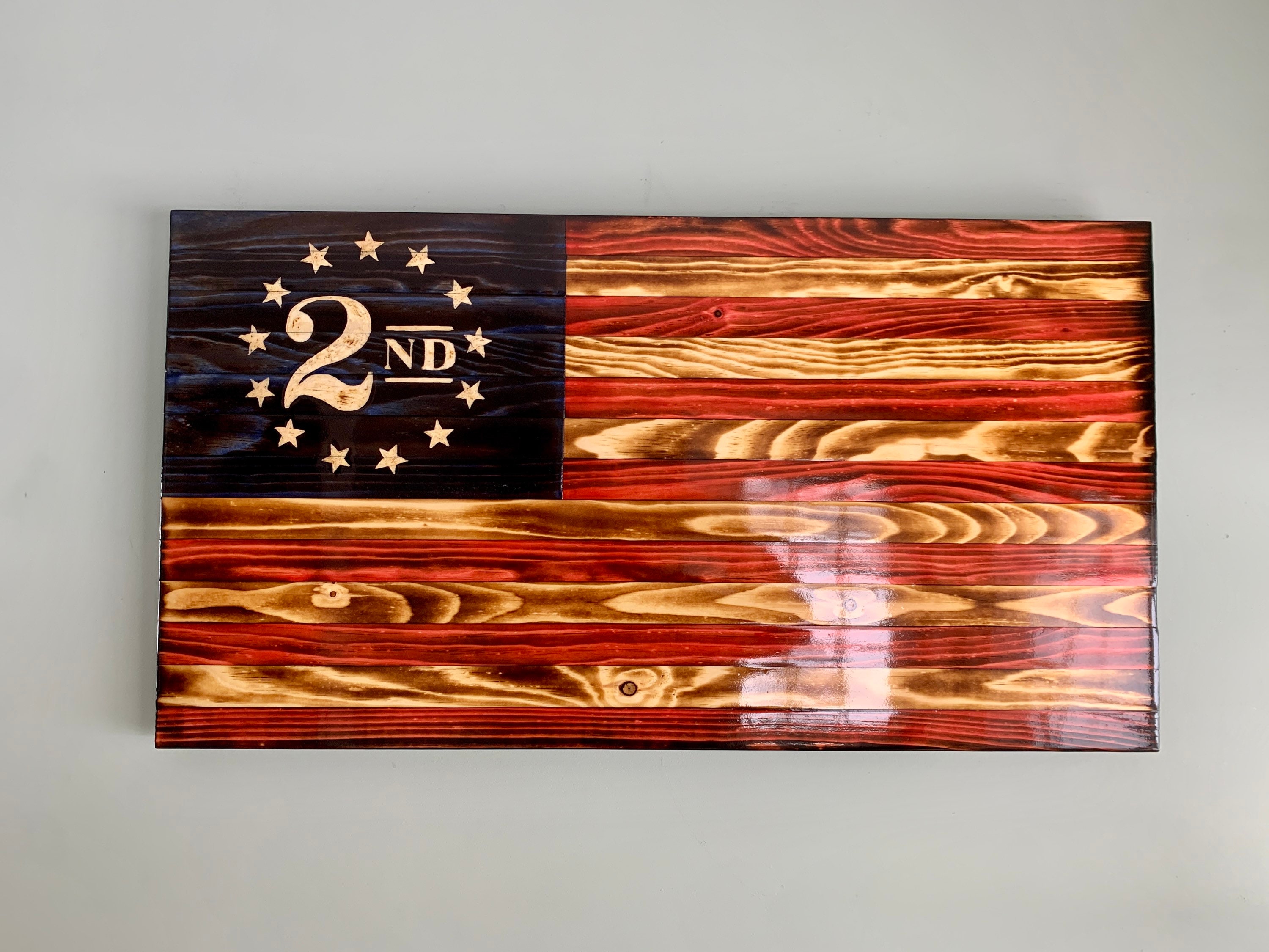 Rustic American Flag Second Amendment 13 Star Betsy Ross | Etsy