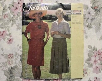 Justknits Pattern #9664, Ladies Skirts
