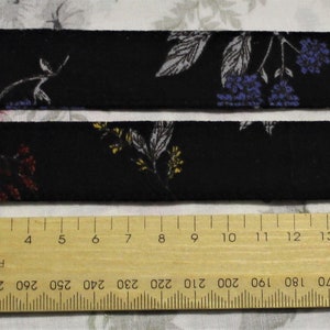 One pair of Dark Floral Sleeve Tabs image 2