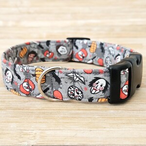 Collier pour chien Halloween film d'horreur classique, boucle réglable, animal de compagnie effrayant