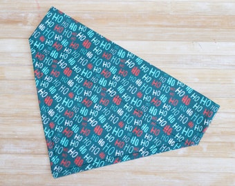 Christmas Ho Ho Ho Dog Bandana Extra Small, Small, Medium, Large