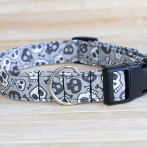 Collier pour chien têtes de mort, collier pour chiot, collier d'halloween, cadeau pour chien