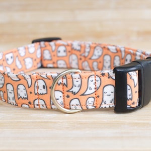 Cute Kawaii Ghosts Dog Collar, Halloween collar, puppy collar