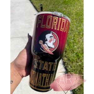 FSU ombre Inspired tumbler