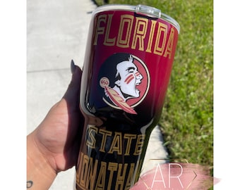 FSU ombre Inspired tumbler