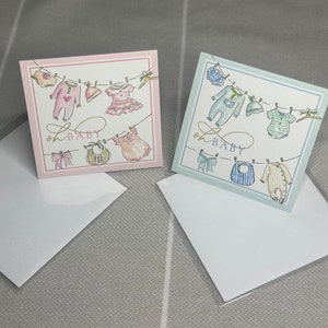 Tarjetas de regalo para bebés en blanco, tarjetas de regalo para bebés recién nacidos,