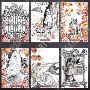 The Fae, set of 6 | PDF printable | multiple sizes