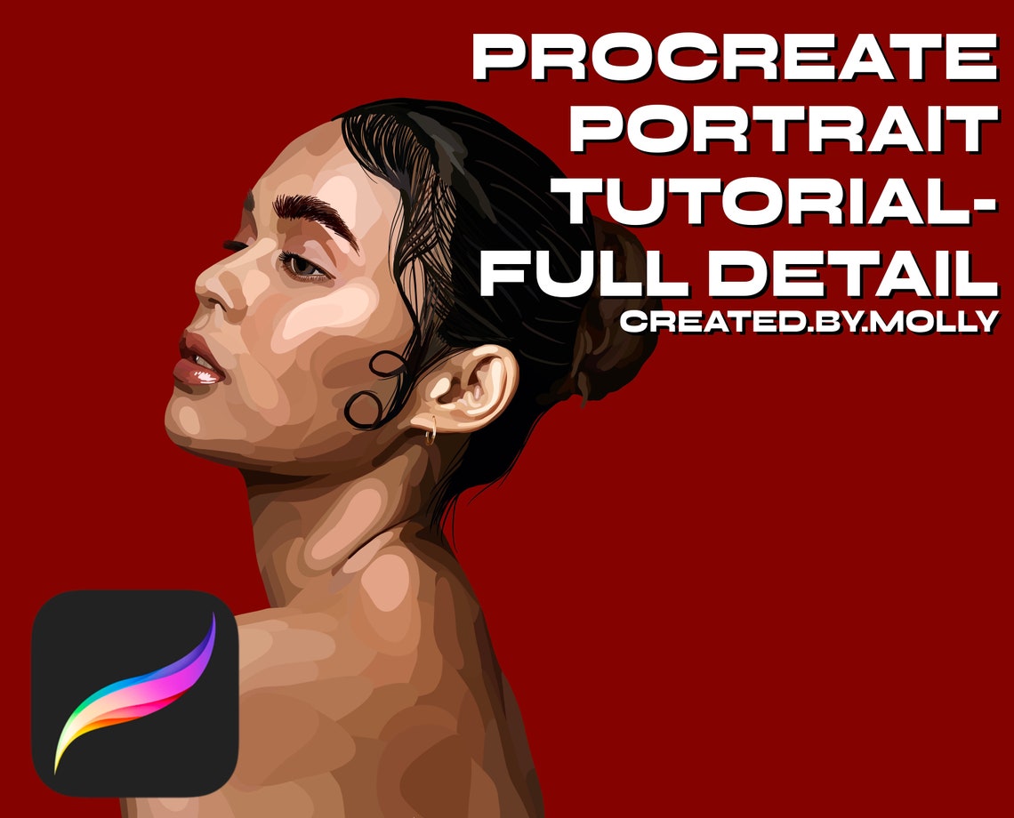 Full Detail Portrait Procreate Tutorial Video Procreate Tips Etsy